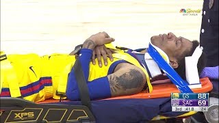 Patrick McCaw Scary INJURY  Warriors vs Kings  March 31 2018  201718 NBA Season [upl. by Evie]