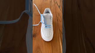 How to Bar Lace Nike Air Force 1 Shoelace Tutorial [upl. by Liss]