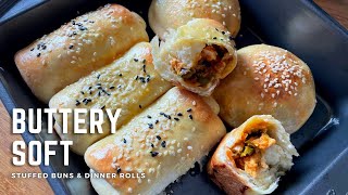 Soft Stuffed Dinner Roll Recipe  Easy Dinner Rolls For Beginners [upl. by Enyedy]