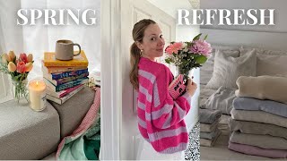 SPRING REFRESH 💐 spring cleaning decorating decluttering planting flowers amp more [upl. by Atinal416]