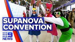 Pop culture fans venture to Melbournes Supanova Convention  Nine News Australia [upl. by Auhsuj]