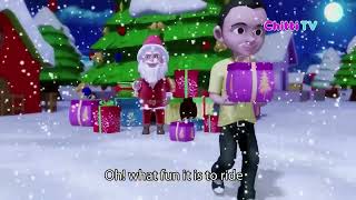 Jingle Bells Song For Children With Lyrics  Nursery Rhymes amp Kids Songs  Jingle Bells  Chitti TV [upl. by Eelrak]