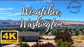 4K Wenatchee Washington walk tour Apple Capitol Loop [upl. by Sitelc]