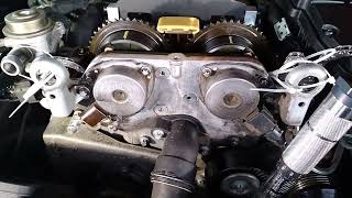 Timing chain mercedes w203 m271 c180 kompressor engine progress [upl. by Anawad871]