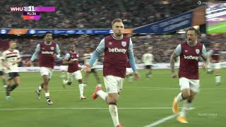 Jarrod Bowen GoalWest Ham vs Manchester United 21 All Goals and Extended Highlights [upl. by Ambrosio13]