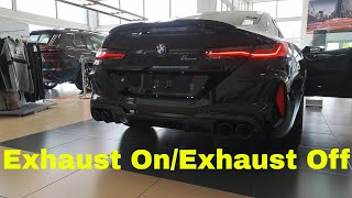 Exhaust Sound 2023 BMW M8 Competition Gran Coupe F93 Cold Start [upl. by Preiser]