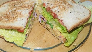 Vegan Tuna Salad Sandwich Recipe with Kelp Powder and Chickpeas [upl. by Rubi]