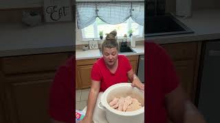 2 Ingredient Crockpot BBQ Chicken [upl. by Ahsuat]