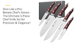 Slice Like a Pro Brewin Chefs Knives The Ultimate 5Piece Chef Knife Set for Precision amp Elegance [upl. by Ellenod343]