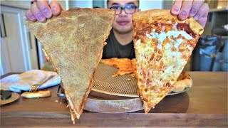 NEW YORK STYLE PIZZA at Home  Crusty Bottoms with NO PIZZA STONE NEEDED [upl. by Netsrejk507]