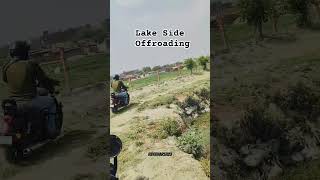 Lake side offroading Riderharsh23 ktm rider z900 shorts rider motovlog uk07rider [upl. by Delilah]