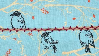 How to Sew Bridging aka Fagoting by Hand and Machine [upl. by Rorry502]