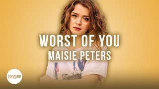 Maisie Peters  Worst Of You Official Karaoke Instrumental  SongJam [upl. by Greenwell604]