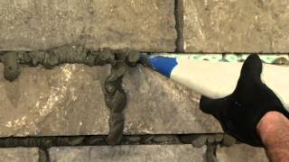 SURETOUCH  11  Injecting SURETOUCH Mortar Between Bricks or Stones [upl. by Damali]