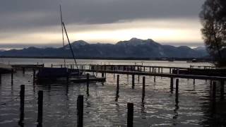 Chiemsee mit Alpen Panorama am morgen [upl. by Cacia]