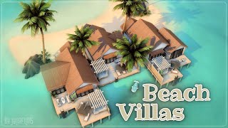 Пляжные виллы💦🌅│Строительство│Beach Villas│SpeedBuild│NO CC The Sims 4 [upl. by Ozner]