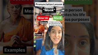 How to pronounce monk english pronunciation spokenenglish sakshitiwari [upl. by Idham]