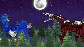 Shin Sonic Tapes Vs Infected Sky Animation Drawing Cartoon 2 [upl. by Ecirtnahs]