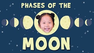 Phases Of The Moon  Moon Song For Kids  Wormhole English [upl. by Aihsenek]