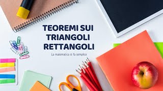 Teoremi sui Triangoli Rettangoli Trigonometria ↝ Riassunto formule esempi e dimostrazione [upl. by Notsuh993]