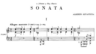 Alberto Ginastera  Piano Sonata No 1 1952 [upl. by Vidal]