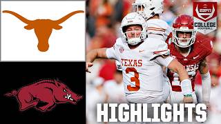 Texas Longhorns vs Arkansas Razorbacks  Full Game Highlights  ESPN College Football [upl. by Socher]