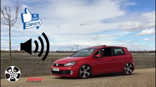 VW Golf GTI MK6 DSG Sound Vw racing intake and fart DSG [upl. by Orofselet571]