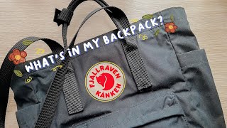 whats in my backpack  fjällräven kånken totepack 2022 📚🎒 [upl. by Rita600]