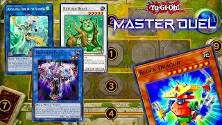 MASTER DUEL MEGALITH DECK BLOCK DRAGON COMBO [upl. by Uria]