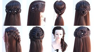 8 attractive open hairstyle for function  beautiful hairstyle [upl. by Stila]