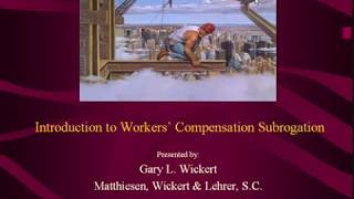 Workers Compensation Subrogation 101 [upl. by Conney]