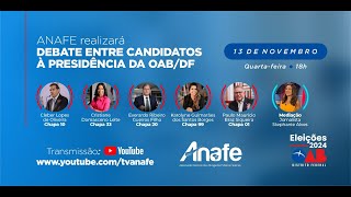 DEBATE ENTRE CANDIDATOS À PRESIDÊNCIA DA OABDF [upl. by Aynekal]