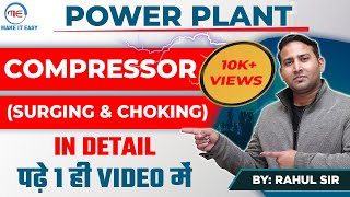 Power Plant Engineering  Compressor surging and choking  SSC JE And all Other JE amp AE Exams [upl. by Enaz]