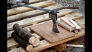 DIY  How To Make A Firewood Splitter Kindling [upl. by Nitsud494]