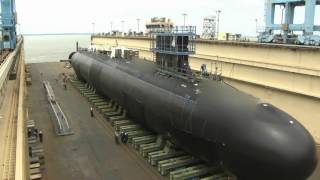 Indiana SSN 789 Rollout and Launch [upl. by Adnohsel]