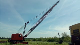 Dragline NCKRapier 405 with Dorman 6LE engine  RustonBucyrus 22RB  NCK 304 SeilbaggerDraadkraan [upl. by Marlee688]