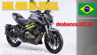 Shineray lança SRK 400 no Brasil e desbanca concorrentes Yamaha MT 03 [upl. by Tloc562]