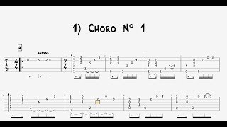 Villa Lobos  Choro No 1 GUITAR TAB Part 1 [upl. by Reivaz657]