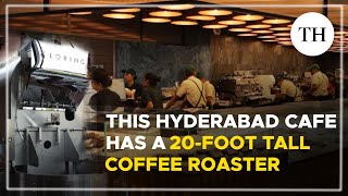 This Hyderabad cafe has a 20foot tall coffee roaster [upl. by Eiramllij839]