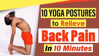 10 Yoga Postures to Relieve Back Pain In 10 Minutes  Swami Ramdev [upl. by Calandria481]