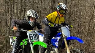 Yz125 vs Kx100 [upl. by Waldemar]