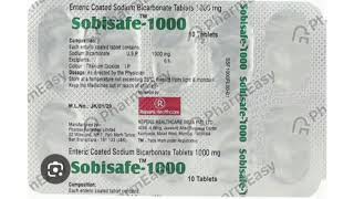 Sobisafe 1000 Tablets Enteric Coated Sodium Bicarbonate Tablets 1000 mg [upl. by Ennairej]