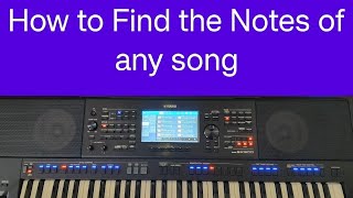 How to find Scale amp Keyboard notes for any song using mobile phone  music gosplemusic [upl. by Catherine]