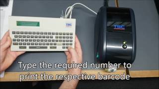 Print Barcodes from KU 007 to TSC TTP 225 Printer NZL TECHSPAN [upl. by Barris]