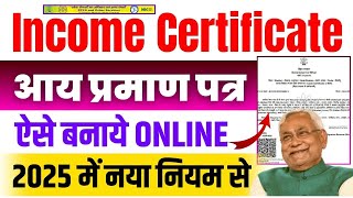 Bihar Income Certificate Kaise Banaye  Bihar Income Certificate Online Apply Kaise Kare [upl. by Brian83]