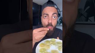 LIME CHALLENGE 💀🍋‍🟩lime challenge food funnyshorts shelove [upl. by Nollahs]