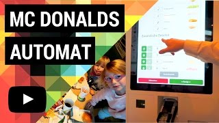 BESTELLAUTOMAT MC DONALDS  WIE FUNKTIONIERT DAS BESTELLEN AM BESTELLTERMINAL  EASY ORDER [upl. by Noirod]