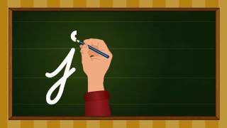 Cursive writing a to z  Kindergarten learning videos [upl. by Hutt]