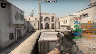 Radeon Vega 8 Graphics  AMD Ryzen 3 3200G  CounterStrike Global Offensive FPS Test Low [upl. by Cadel860]