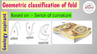 Geometric classification of fold  Basis of sense of curvature  Lecture 5 of structural geology [upl. by Timothy990]